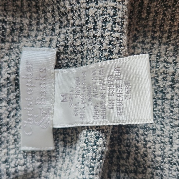 CHRISTOPHER & BANKS SIZE MEDIUM fully lined green & beige jacket. - Picture 8 of 11